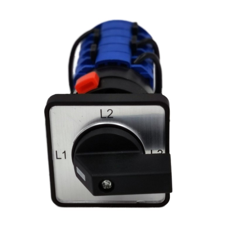 LW26 Series 25A Single Hole Installation Rotary Cam Switch Electric 3 Phase 1-0-2 Changeover Switch Product Rotary Switches