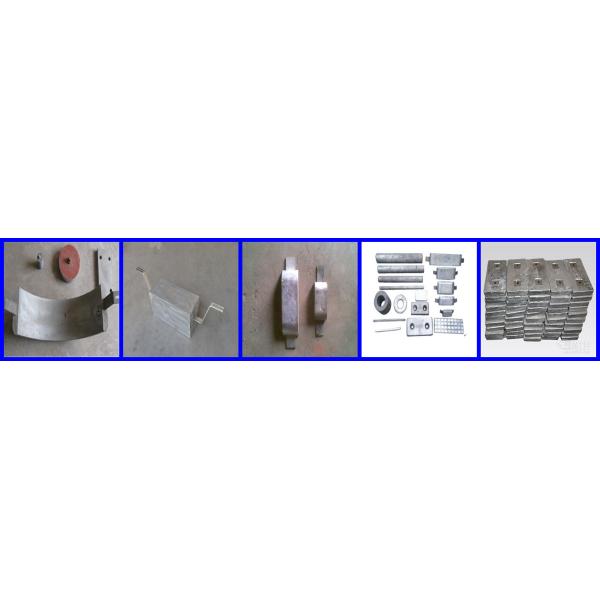 Anti-corrosion Zinc anode for boats / Zinc boat hull anodes US military standard
