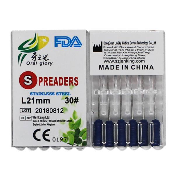 Dental Endodontic Hand Files , Stainless Steel Flexible Root Canal Instruments