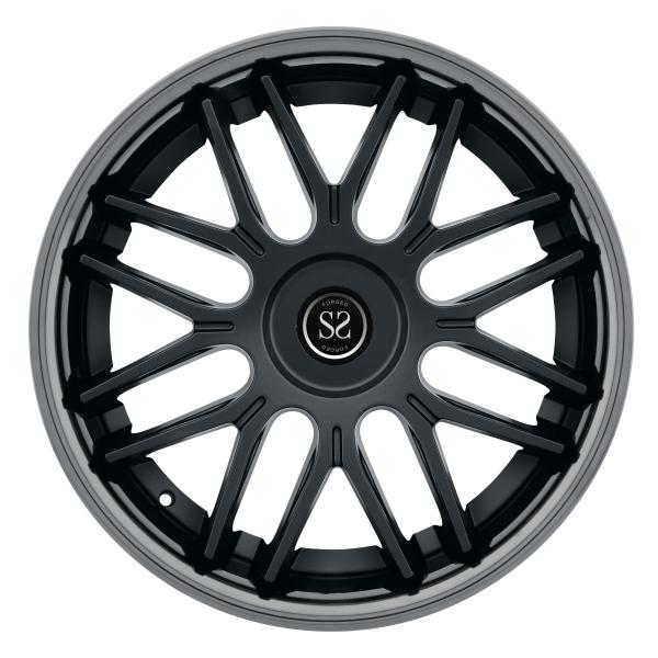 A cara feita à máquina do metal de arma forjou bordas do carro com o 5x120 para BMW que 730 740LI enegrecem a cara feita à máquina personalizaram a roda da liga de 19 polegadas