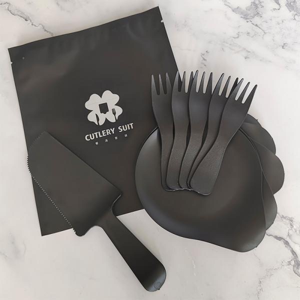 Disposable Plate Cake Cutlery and Fork Set with Custom Logo for Tableware Production