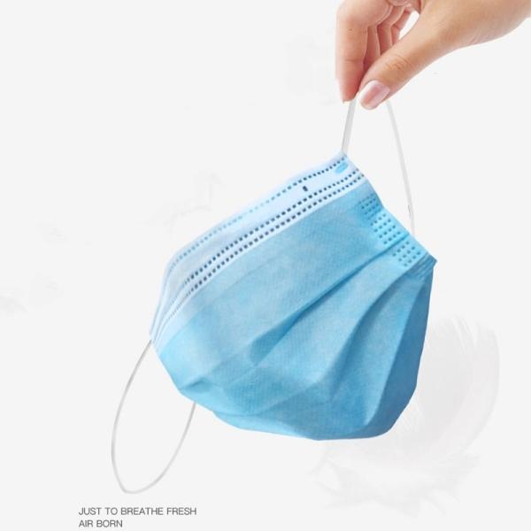 Fog Free Foam Fluid Resistant Surgical Mask , Surgical Face Mask Antiglare Eyeshield