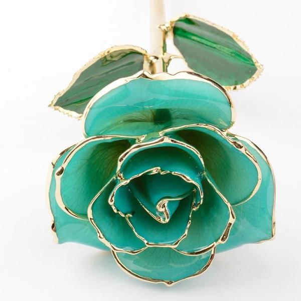 24k Gold Plated Real Rose Gold Foil Roes For Mother's Day Valentine's Day Gift