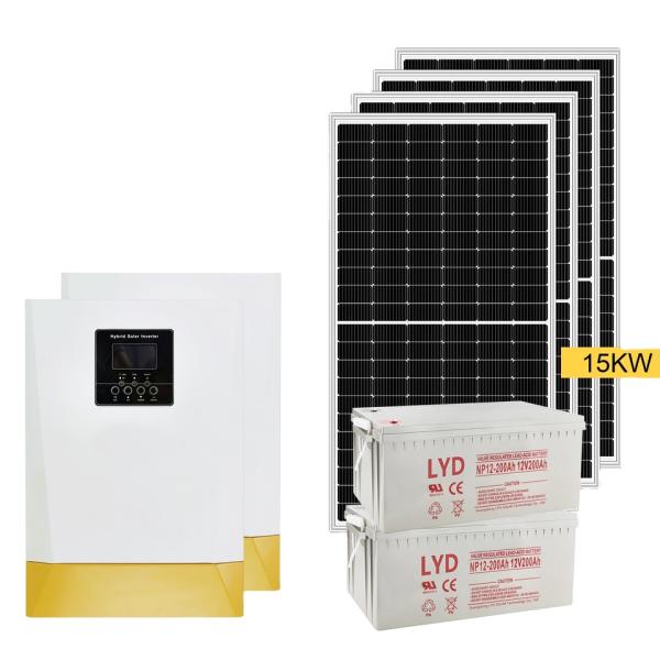Soluções residenciais do sistema solar da casa da bateria acidificada ao chumbo do sistema das energias solares