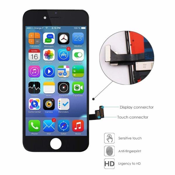Black Color Iphone LCD Touch Screen , 4.7 Iphone 7 LCD Touch Screen
