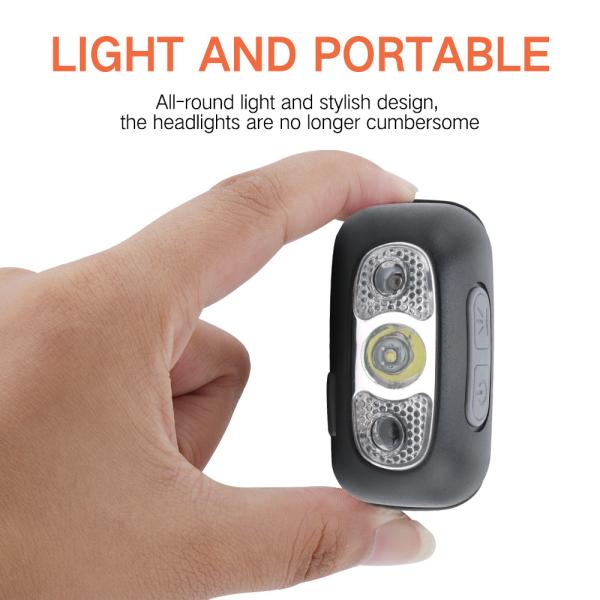3W COB Mini 120lm USB Rechargeable Headlamp For Camping