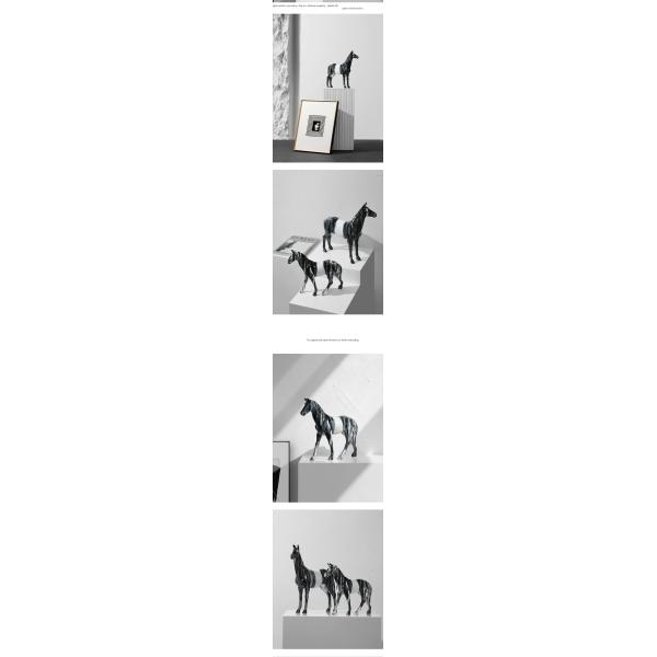 Nordic Resin Animal Craft Sculptures Art Deco Design for Customized Office Decoration