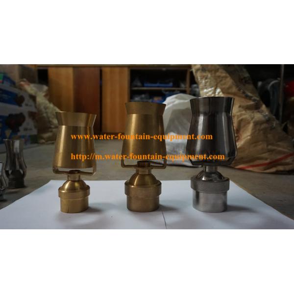 Adjustable Cedar Fountain Nozzle Heads Brass / Stainless Steel