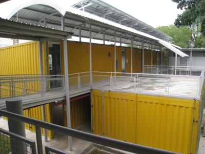 Construções comerciais portáteis galvanizadas da construção de aço - Flatpack, modular