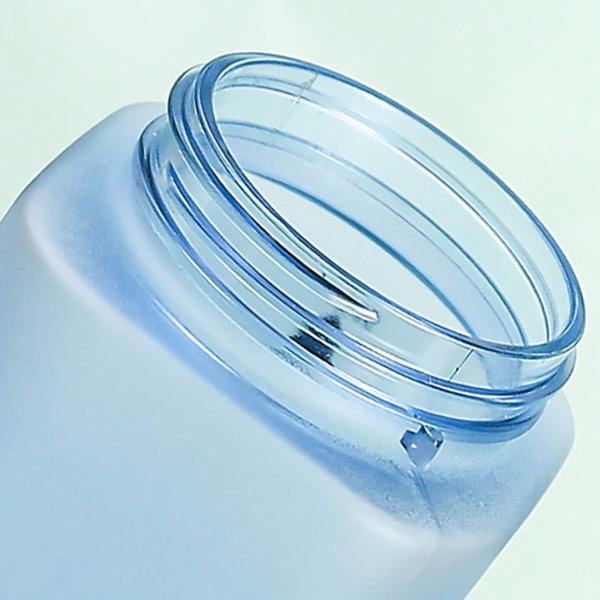 Unisex Large Capacity PC Sports Bottle Fashion Simple Square Water Bottle Plastic Cup