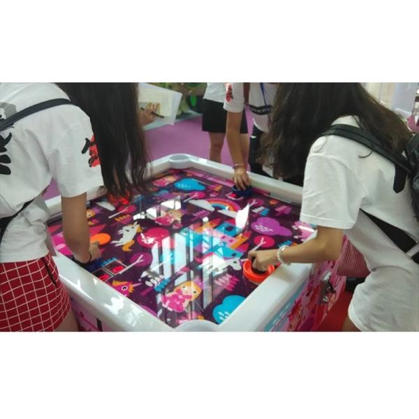 Mini Kids Game Machine Metal Acrylic Air Hockey Table
