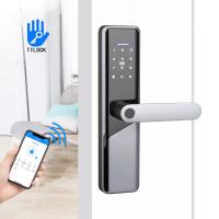 Fechadura de porta de liga de alumínio Segurança doméstica Smart Fingerprint com TTlock de senha