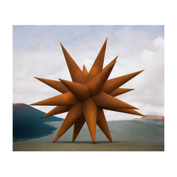 Metal Large Corten Steel Star Sculpture for Christmas Decoration