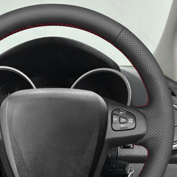 Southeast Asia Models Blue Suede Steering Wheel Cover for Mazda BT-50 / BT50 2012-2020