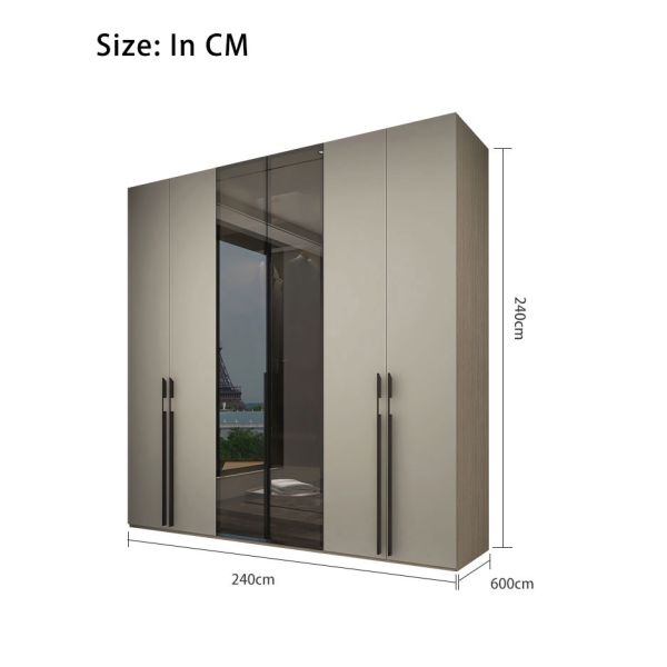 Modern Design Customizable Color Wardrobe with Eco-Friendly Material for Bedroom and Apartment