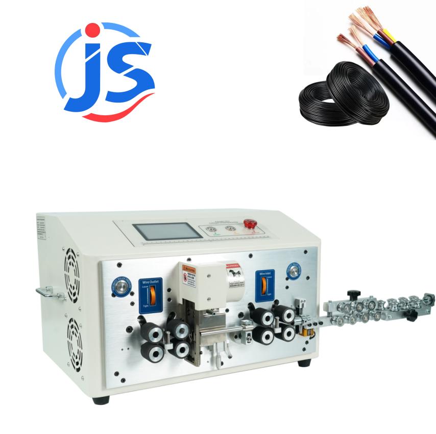 8 Wheel Automatic Accelerated Version Double-Layer Round Sheathed Cable Stripper and Cutter Multi-core Cable Stripping Machine