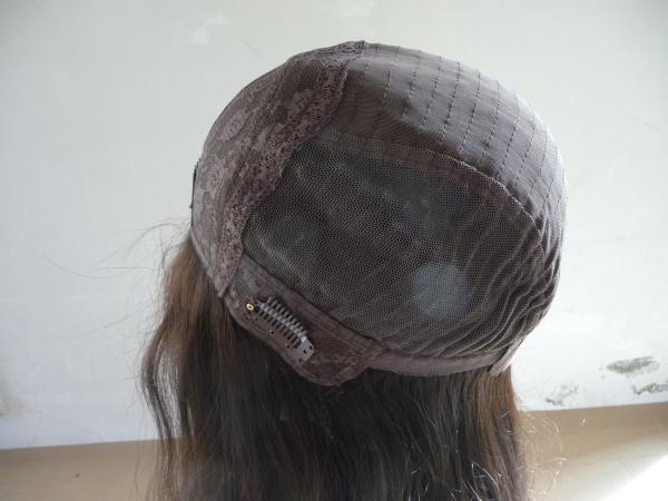 Perruques pour femmes avec sangles réglables, brunes, toupet pour femmes en cheveux humains