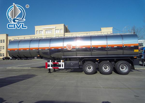 New SINOTRUK Carbon Steel 60 Cfm Oil Tank Semi Flatbed Trailers For Oil Fuel Transport