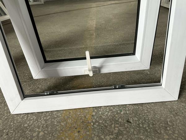 Home Manual UPVC Awning Window White Double Glazing Villa Windows Customized Size