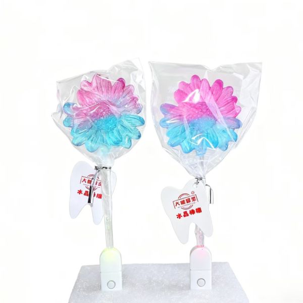 Sugar Free Lollipop Candy Assorted Shape Hard Candy Luminous Stick Candy Toy