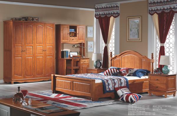 teenagers solid wood bed room set bed with storage furniture