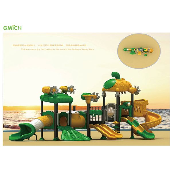 Outdoor Playground Equipment Commercial Customized Plastic Slide Set Kids Playground