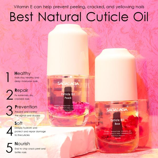 Flower Cuticle Nourishing Oil in 15ML Bottle for Nails Custom Logo Nail Care Products With Vitamin E