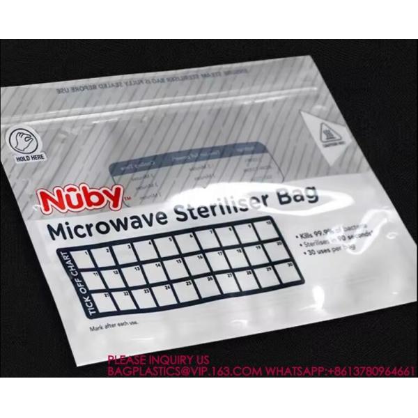 Sterilized Microwave Owen Bag Stand Up Zipper Heating Bags Reusable Microwave Owen Bag