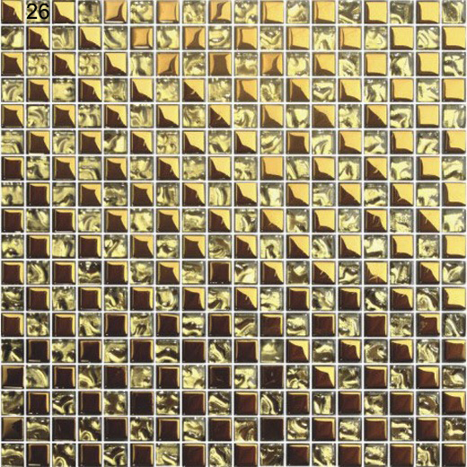Stain-resisatnt and Stunning Glass and Metal Swimming Pool Mosaics For Project