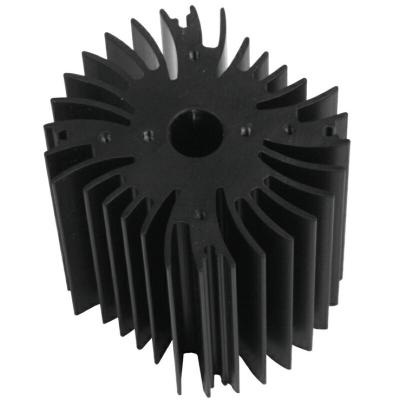 A extrusão de alumínio de bronze do dissipador de calor do refrigerador do caderno da perfuração perfila industrial com fazer à máquina do CNC