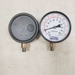 Ammonia Pressure Gauge with 100mm Dial Size and 1/4