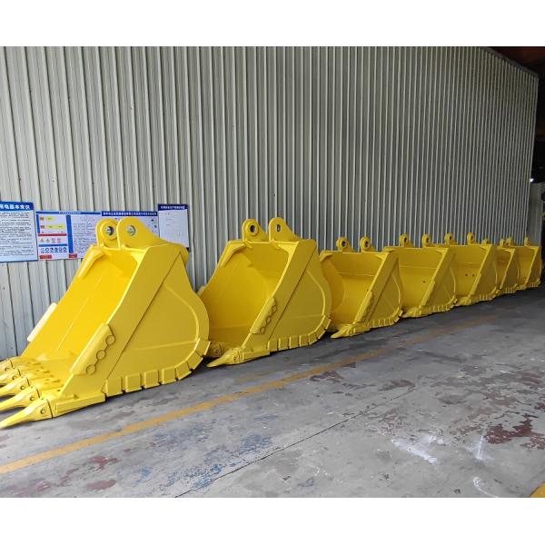 Strong Reinforcement Board Excavator Rock Bucket 0.4-0.8CBM Use In PC320 Long Reach Arm