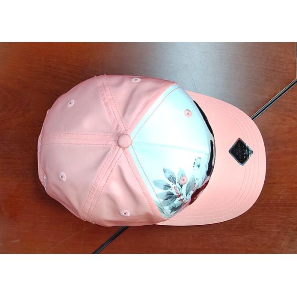 Силк розовый логотип вышивки бейсбольных кепок Секин брим кривой/ультрамодные шляпы папы