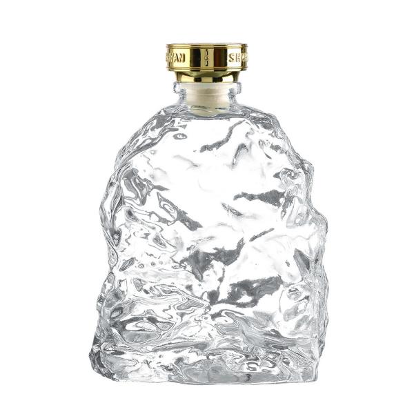 Decal Glass Products Unique Shape Transparent Decoration Glass Wine Bottle Tumbler