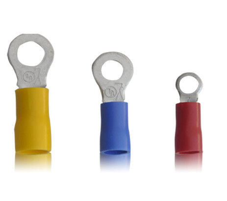 UL Insulated 10 Awg Cable Ring Terminals Wire Connecting RED