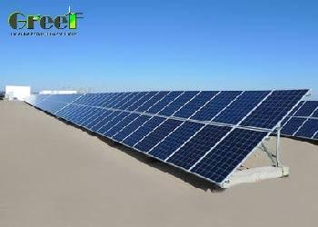 da montagem lisa da terra do telhado do telhado da inclinação sistema solar 10kw 5kw