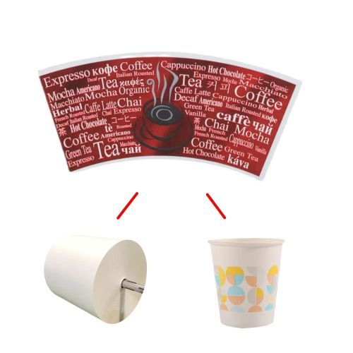 Factory Wholesale 6~12oz Sales Food Grade Single Double Side PE Paper Cup Fan