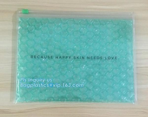 Mailer Slider Air k Bubble Bag, Air Bubble Slider Bag/Big Discount 3 Side Seal k Bubble Bag, slider zipper b