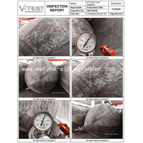 Nave que aterriza los bolsos de goma de la elevación de aire del salvamento marino de los sacos hinchables marinos inflables