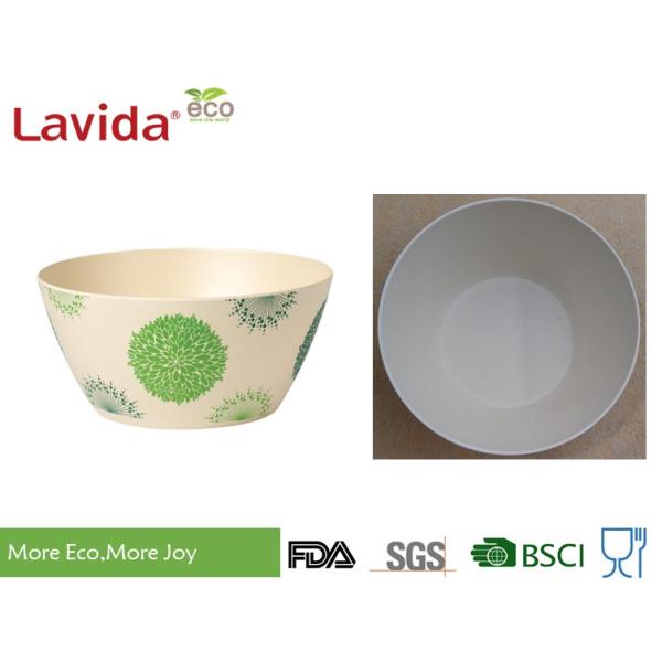 Large Disposable Biodegradable Natural Bamboo fibre Bowl Round Shape Melamine Soup Serving bowl Plastic Soup bowl