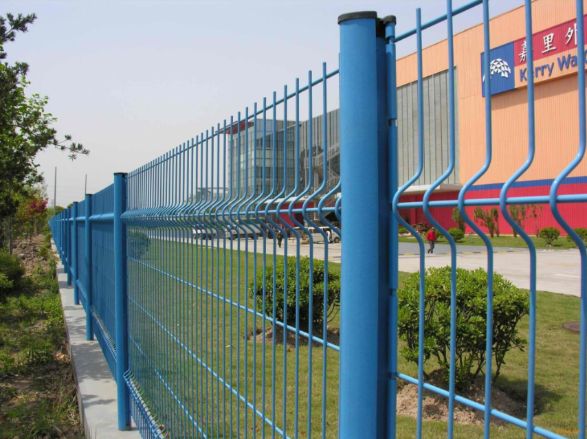 High Stiffness Mesh Anti Climb Security Fencing V Rib  3D Reinforced