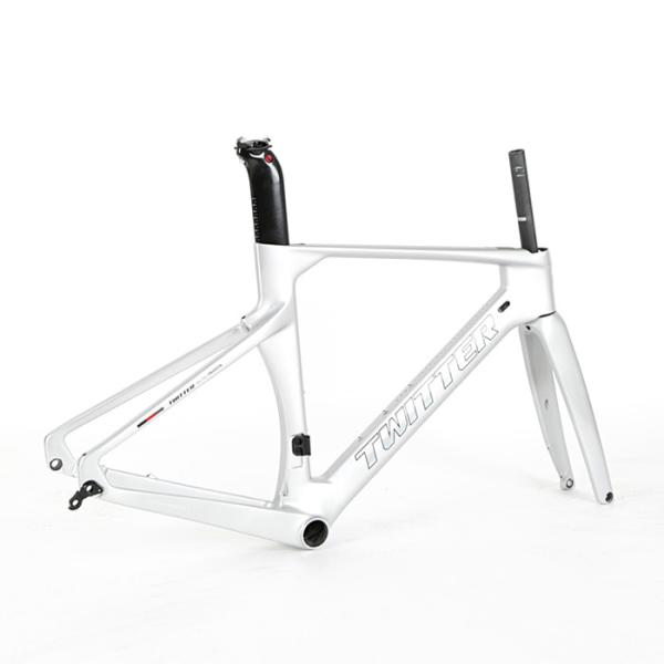 Aero Design Carbon Road Bike Frame , 50cm Road Bike Frame Inner Cables