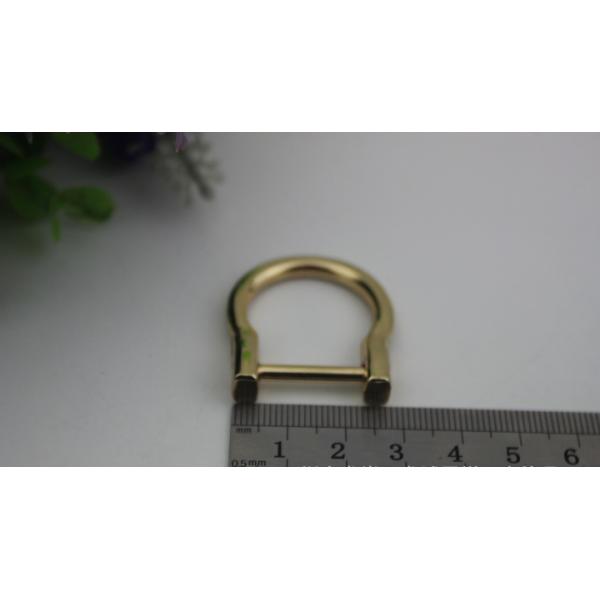 Bag metal d ring nickel free hanging plating,flexible zinc alloy d ring buckles