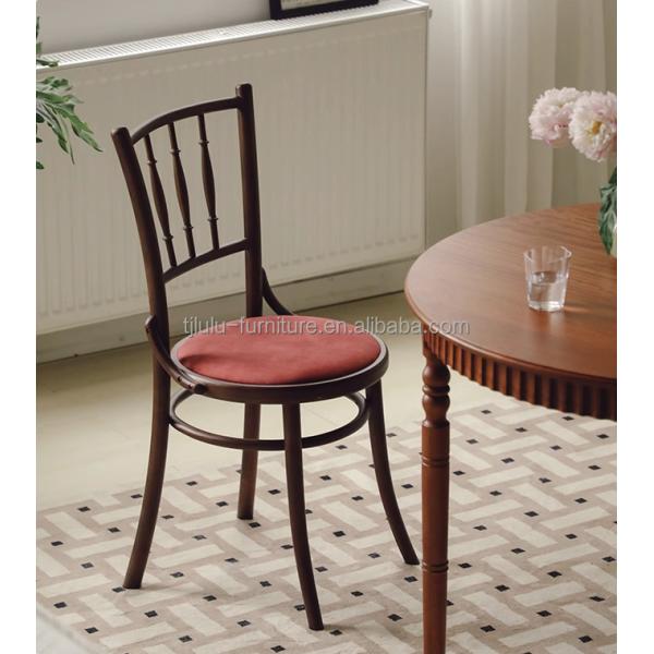 Muebles de comedor Madera maciza Veludo de madera clásica de lujo usado antiguo sillas modernas para bodas y eventos especiales