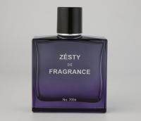 cuidados pessoais de vidro da garrafa de perfume do quadrado 100ml que empacotam a impressão e a pintura da tela do OEM