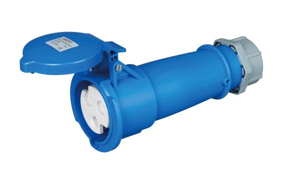 Posição de pouco peso industrial da terra 6h da tomada de soquete 323G da tampa azul