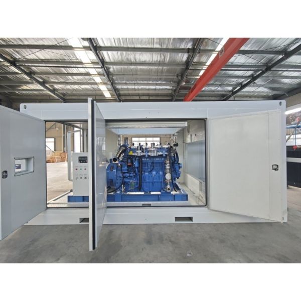 400V Yuchai Engine Rainproof Soundproof Containerized Outdoor Silent 400KW Natural Gas Generator Set