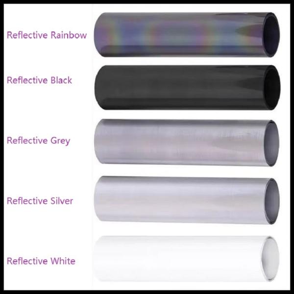 Reflective Vinyl Heat Transfer Sticker Durable Heat Transfer Vinyl Custom Logo For Sportswear