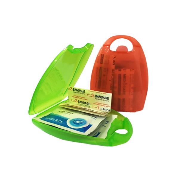 Caixa adesiva 12.9cm da atadura da caixa do comprimido de Kit For Baby Toddlers Plastic dos primeiros socorros do curso das crianças