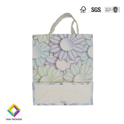 Matte Lamination Tratamento de superfície Saco de papel de compras Eco-friendly